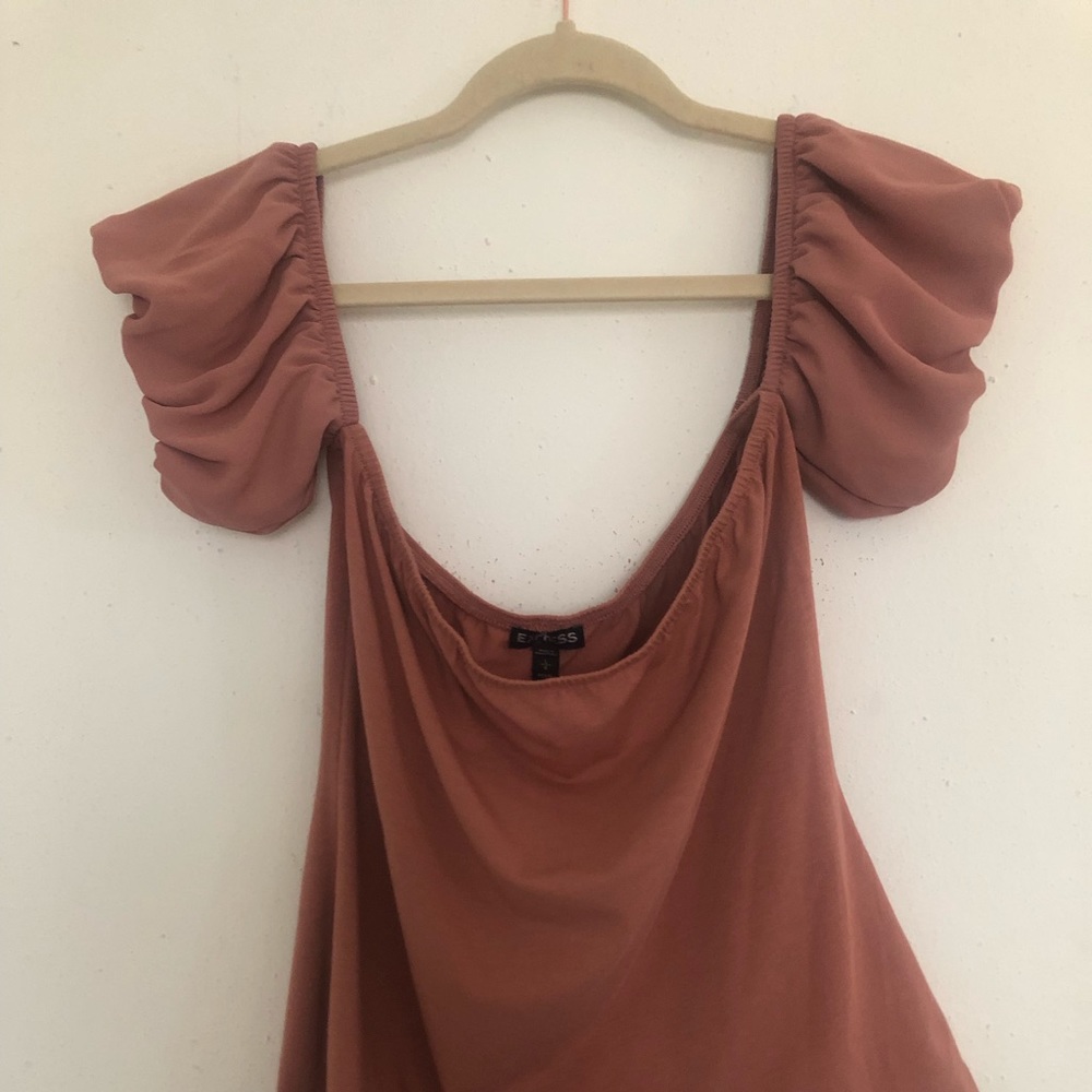 Express~ Off The Shoulder Rose Pink Super Soft Blouse💕